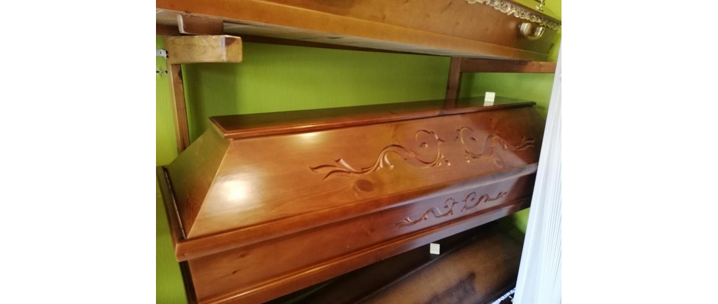 Wooden coffin